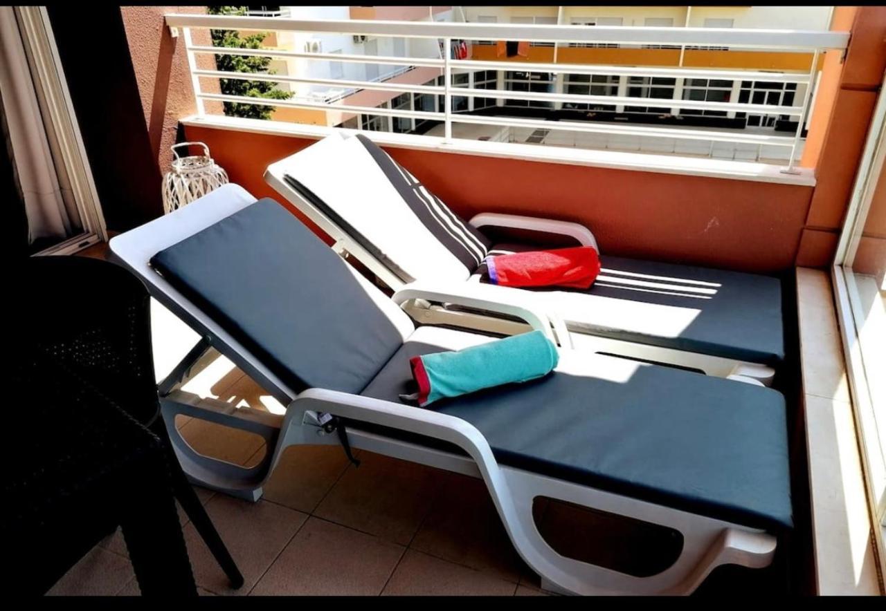 Beachfront Seaview Litoralmar Apt, Fast Wifi, Airco, Pool, Private Parking Portimão Eksteriør billede