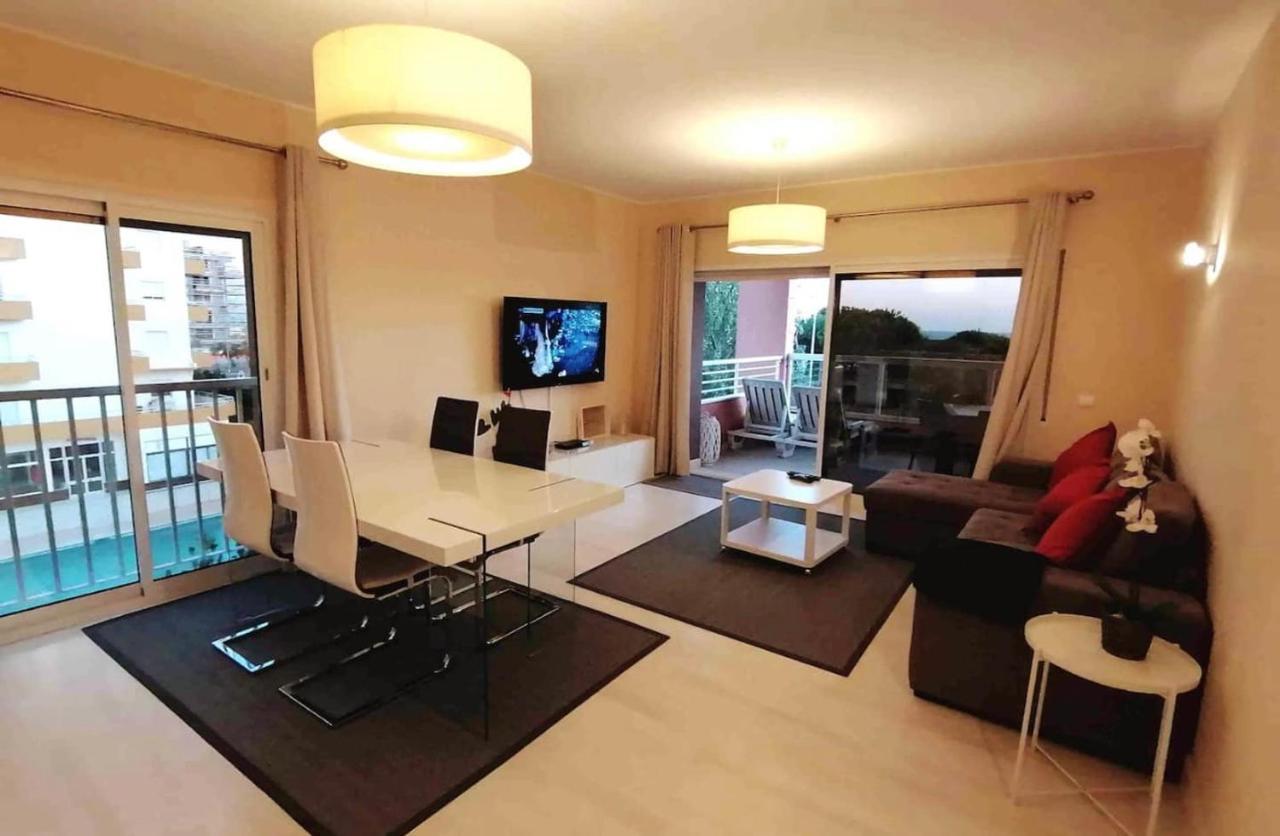 Beachfront Seaview Litoralmar Apt, Fast Wifi, Airco, Pool, Private Parking Portimão Eksteriør billede